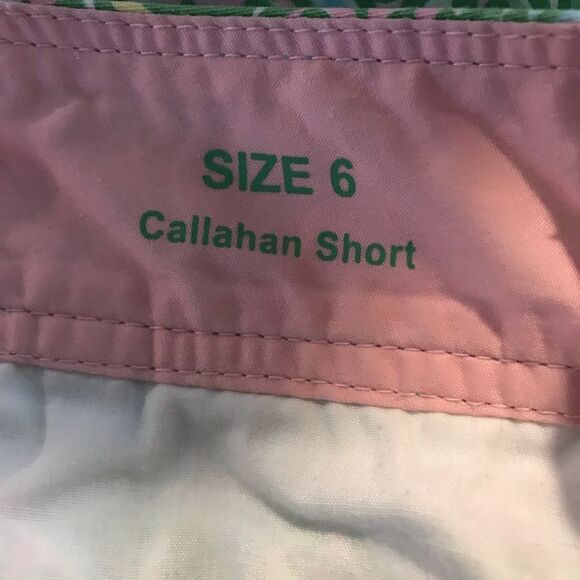 Lilly Pulitzer Callahan Shorts Women's Size 6 Chomp Chomp Alligator Pink & Green - Picture 10 of 13